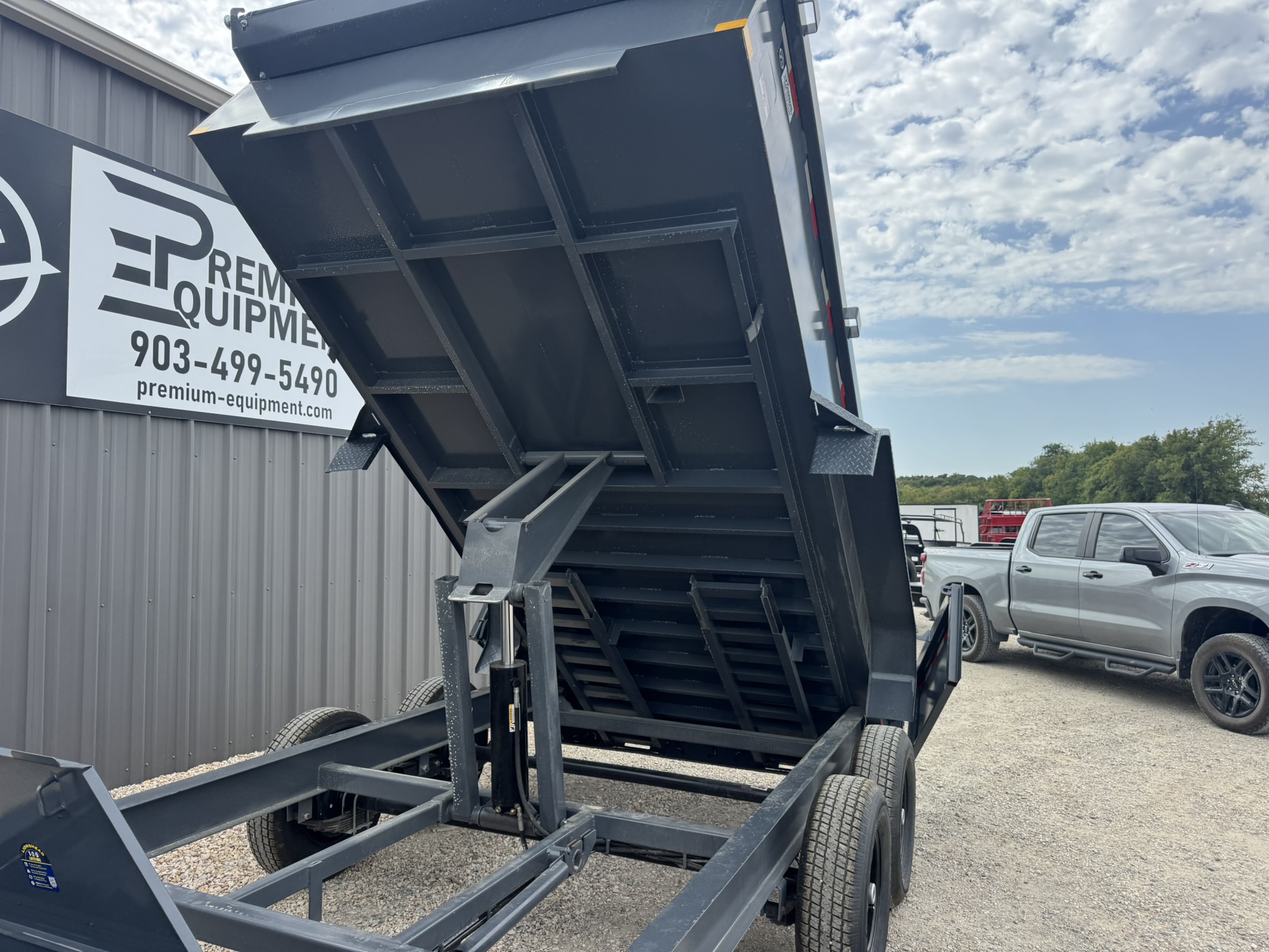 2027 JCE Trailers 83"x14' 14K GVWR Dump Trailer w/ 2' Sides Trailer