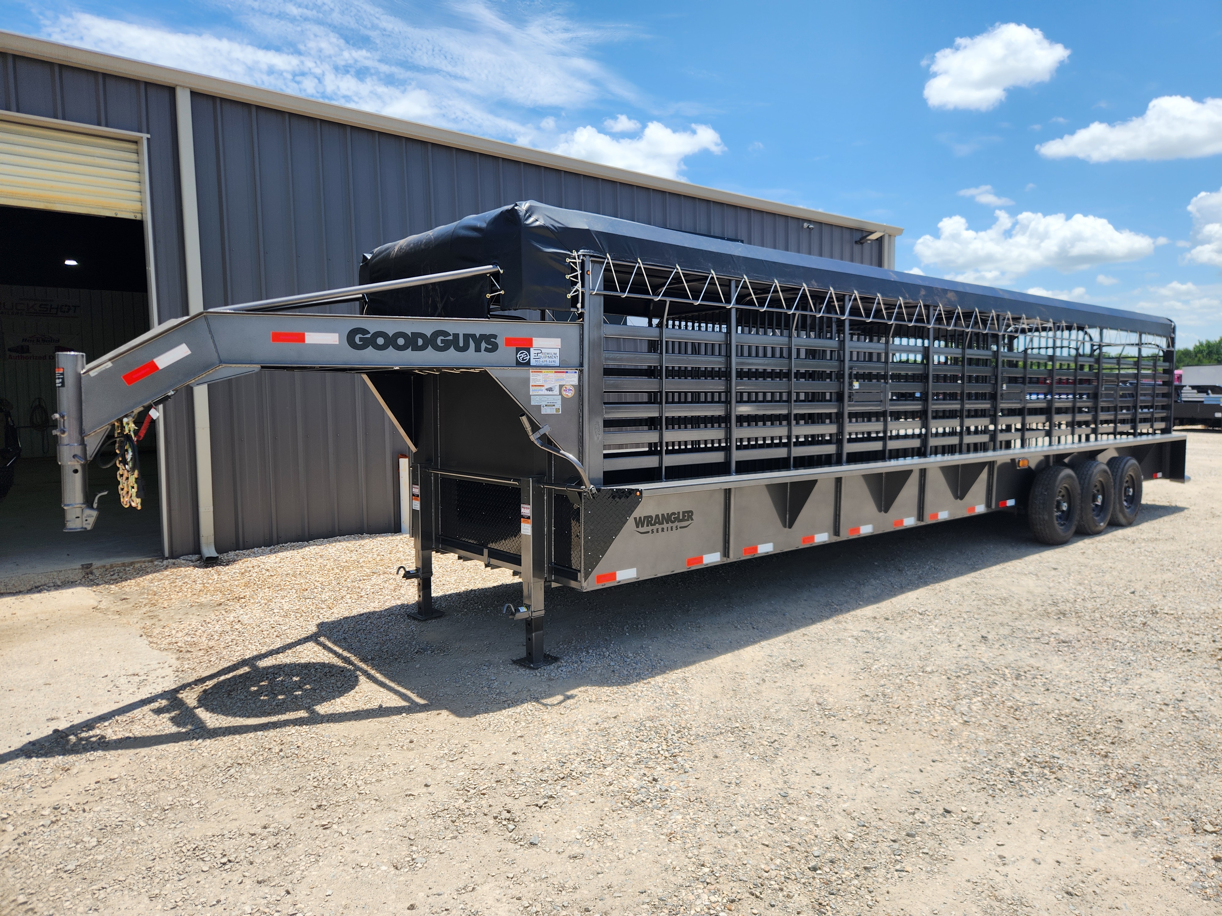 2027 Goodguys Trailers 6'8" x 32' Gooseneck Bartop Livestock Trailer Trailer