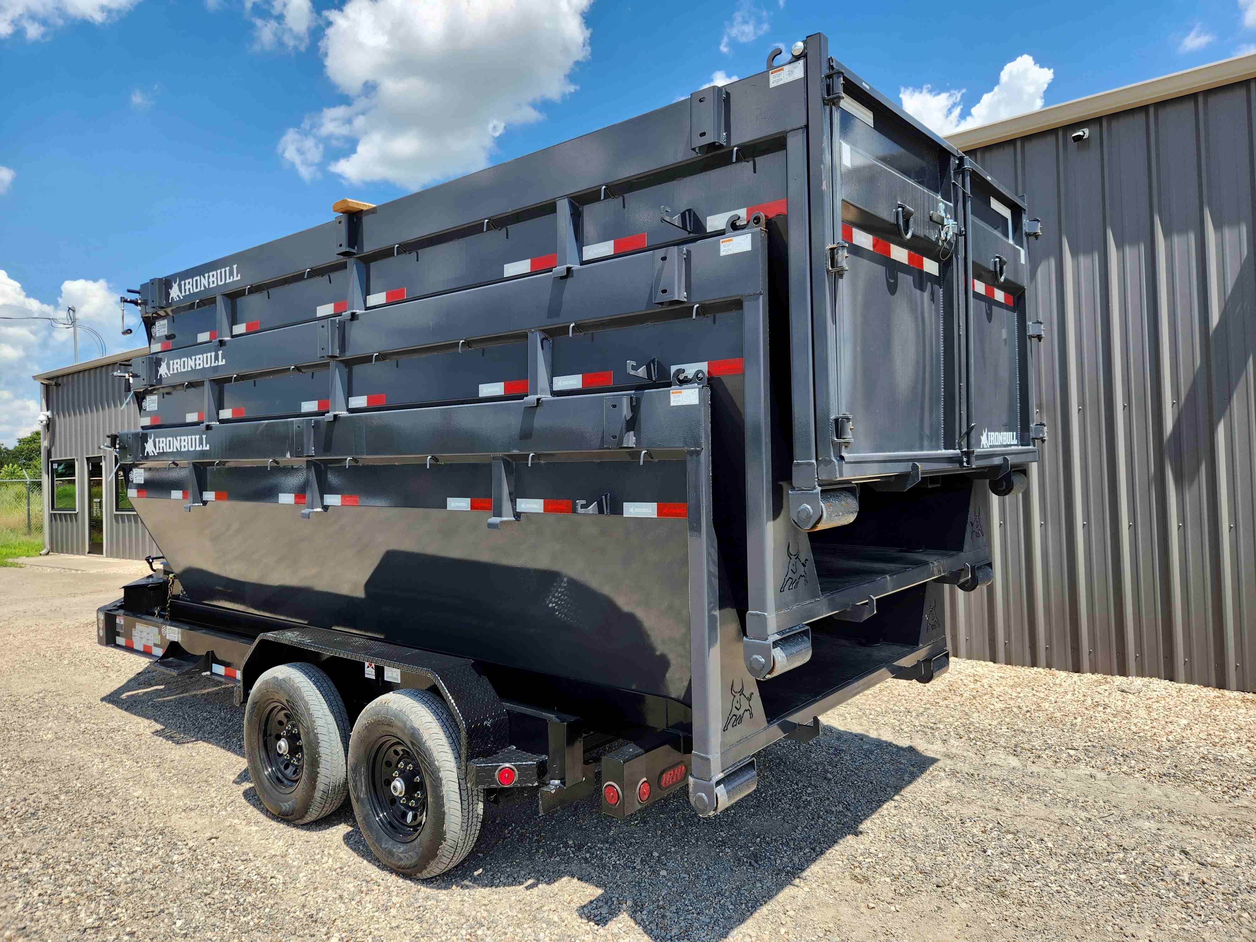 2026 Iron Bull Trailers 83"x16' Bumper Pull Roll-Off Dump Trailer w/ (3) Bins Trailer