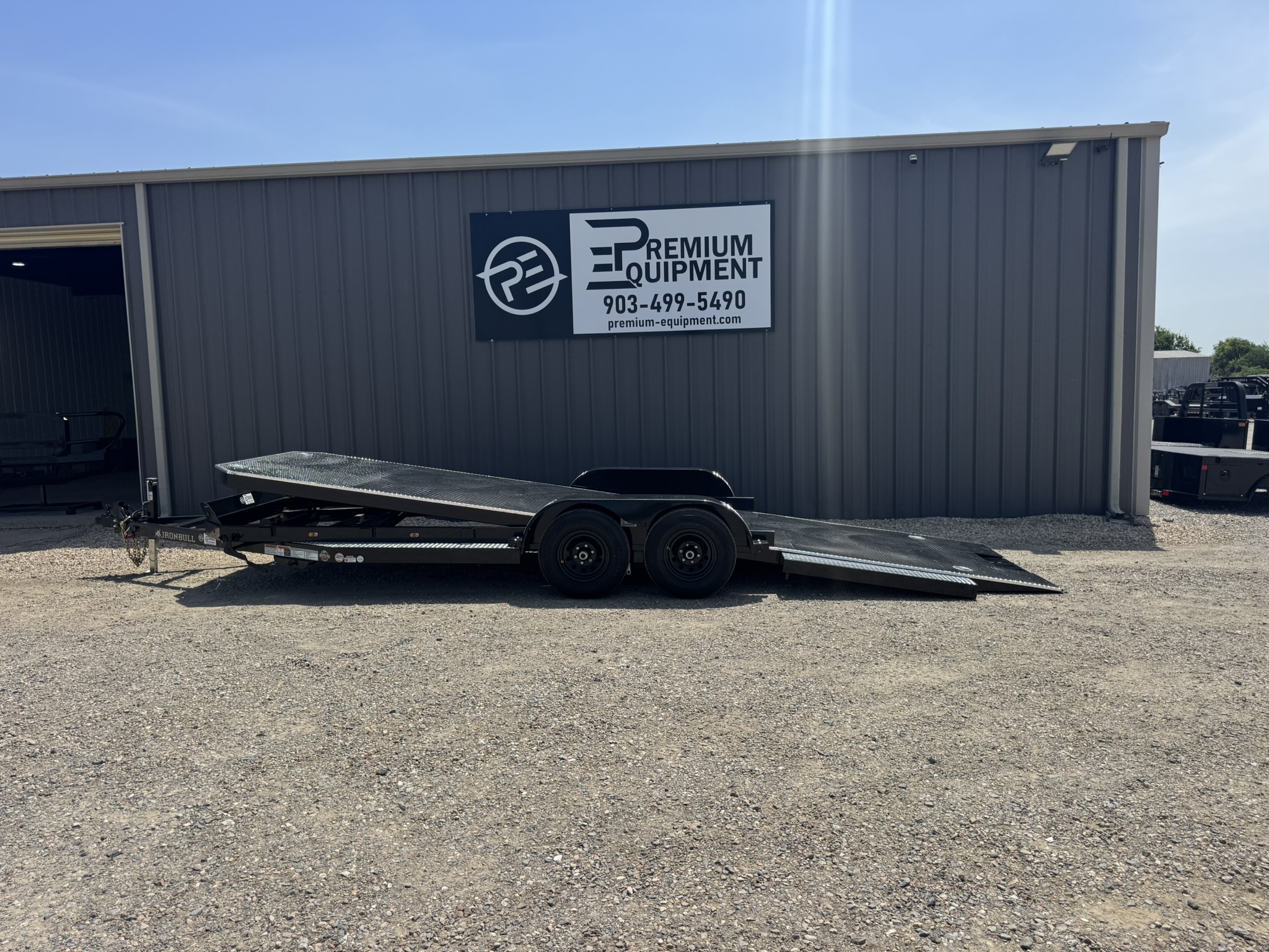 2026 Iron Bull Trailers 83"x22' TRB 10k Tilt Car Hauler Trailer Trailer