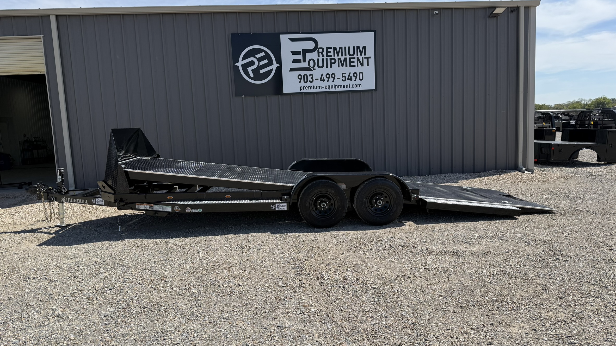 2026 Iron Bull Trailers 83"x22' TRB 10k Tilt Car Hauler Trailer w/Rock Guard Trailer