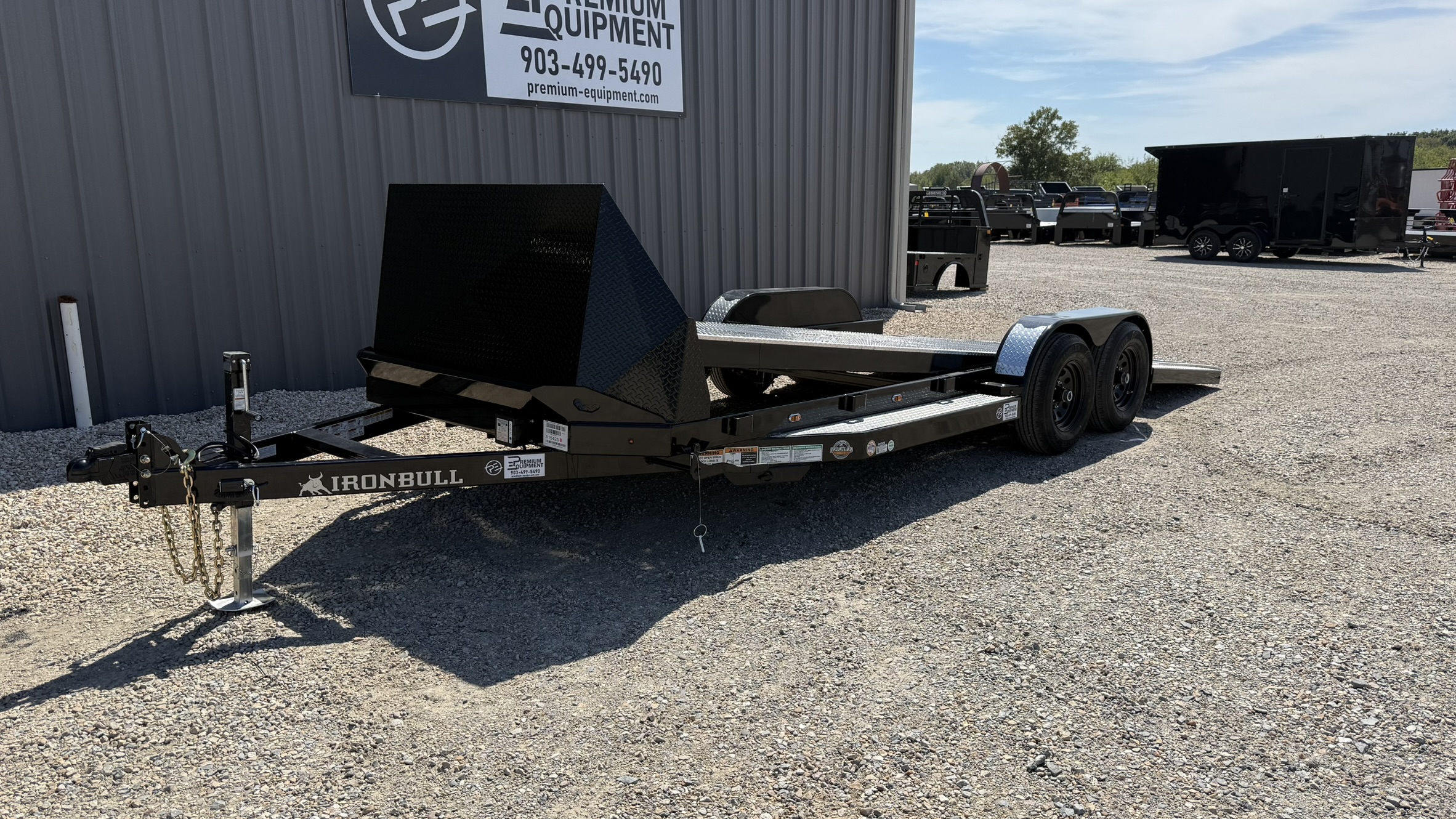 2026 Iron Bull Trailers 83"x22' TRB 10k Tilt Car Hauler Trailer w/Rock Guard Trailer