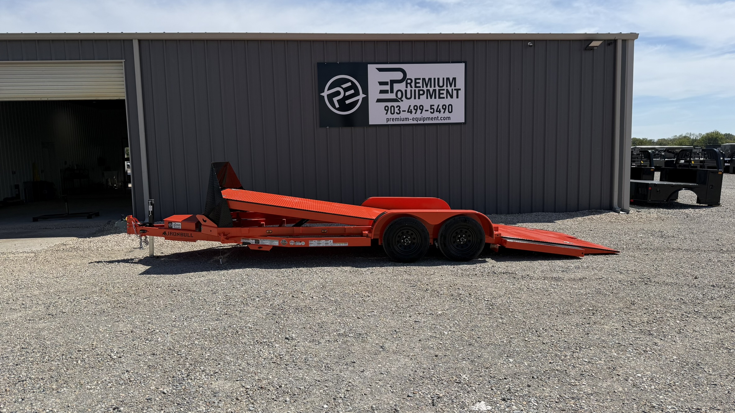 2026 Iron Bull Trailers 83"x20' TRB Tilt Car Hauler Trailer w/Rock Guard Trailer