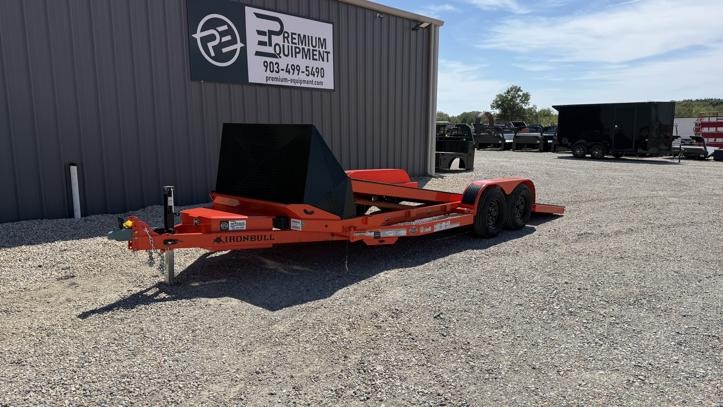 2026 Iron Bull Trailers 83"x20' TRB Tilt Car Hauler Trailer w/Rock Guard Trailer