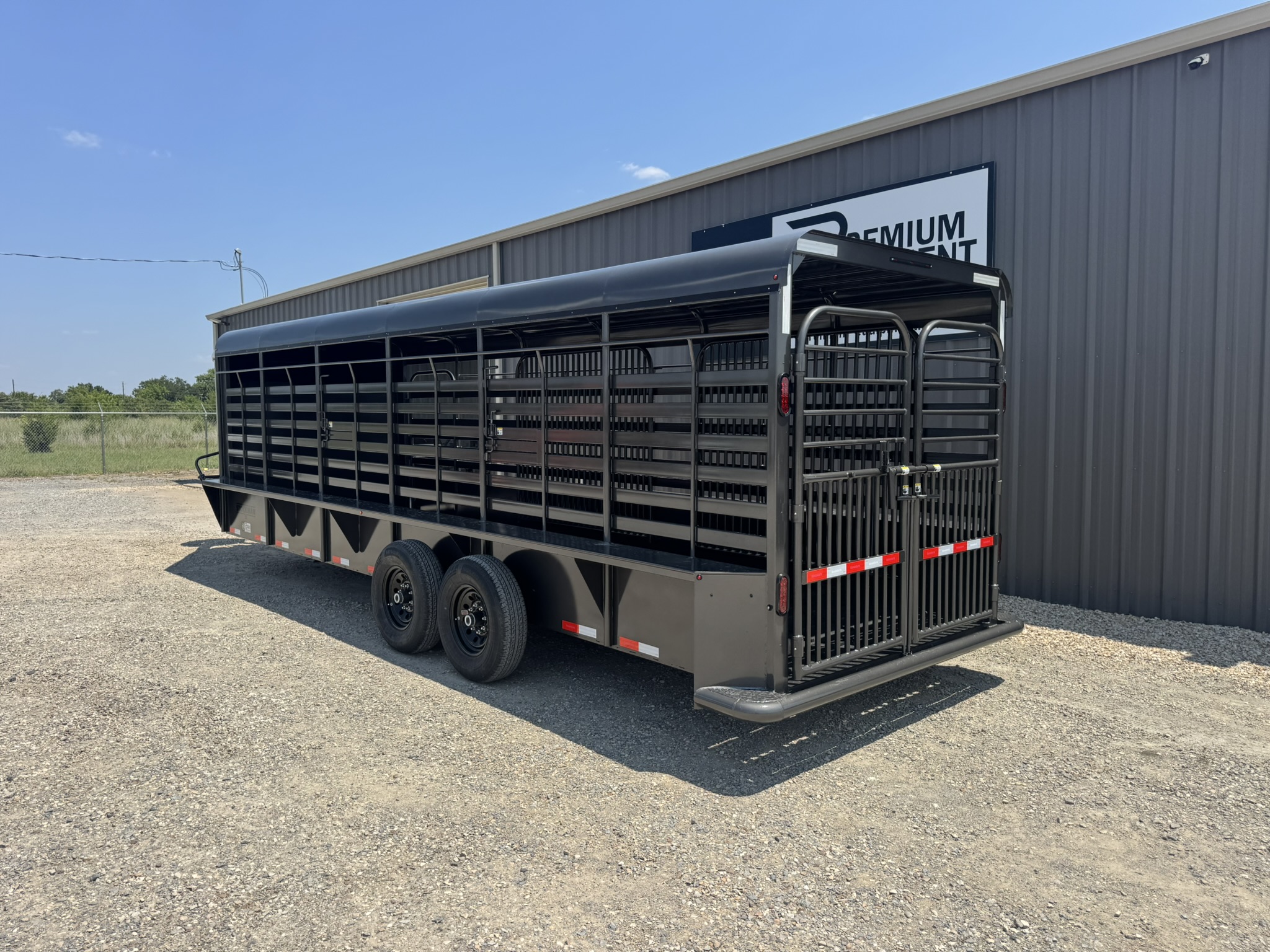 2027 Goodguys Trailers 6'8" x 24' Gooseneck Hard Top Stockman Livestock Trailer Trailer