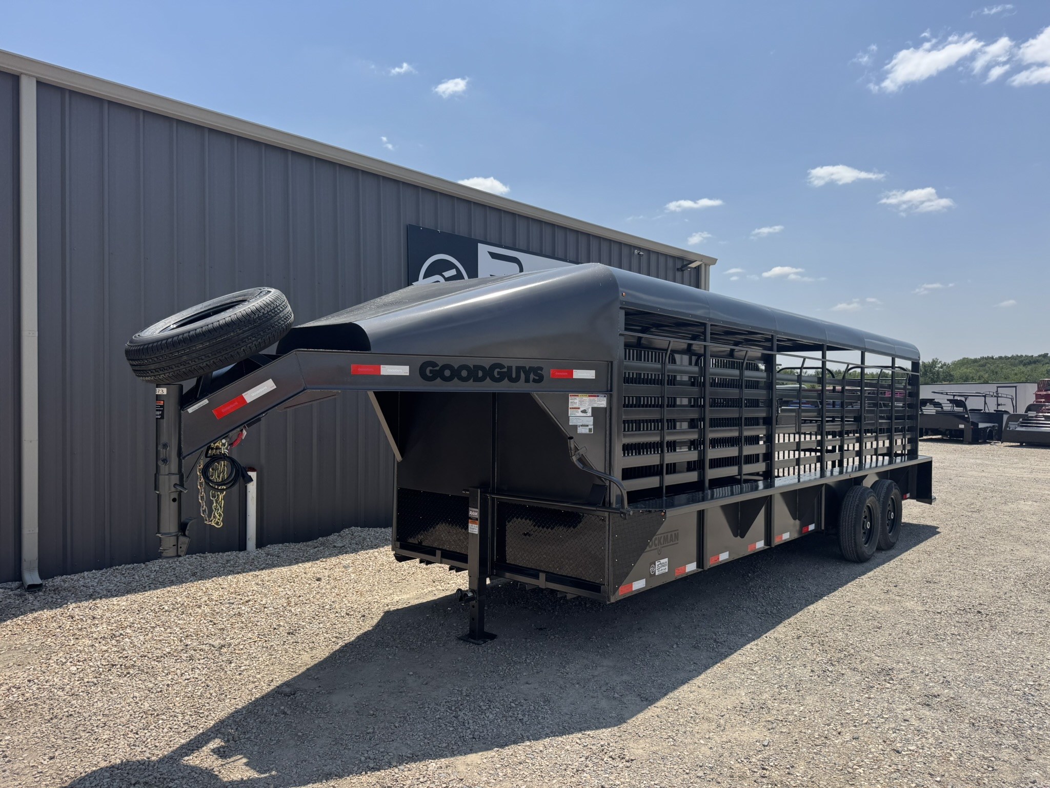 2027 Goodguys Trailers 6'8" x 24' Gooseneck Hard Top Stockman Livestock Trailer Trailer