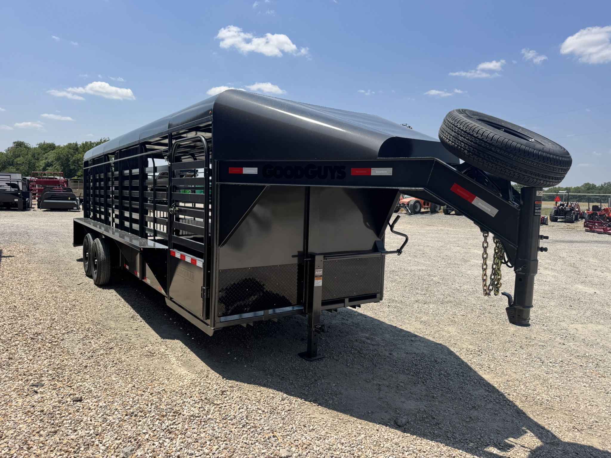 2027 Goodguys Trailers 6'8" x 24' Gooseneck Hard Top Stockman Livestock Trailer Trailer