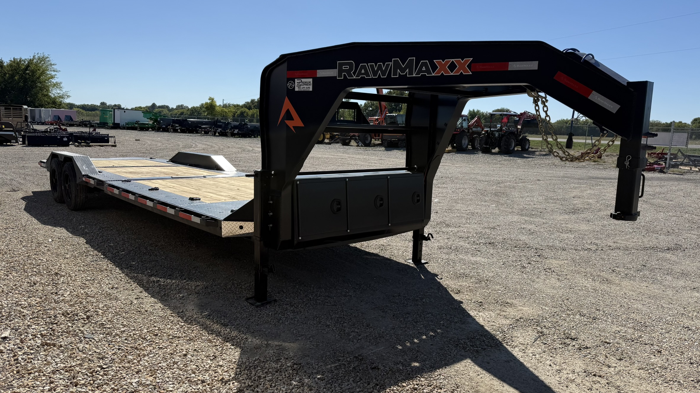 2027 RawMaxx GTX 102" x 28' Gooseneck Gravity Tilt Trailer Trailer