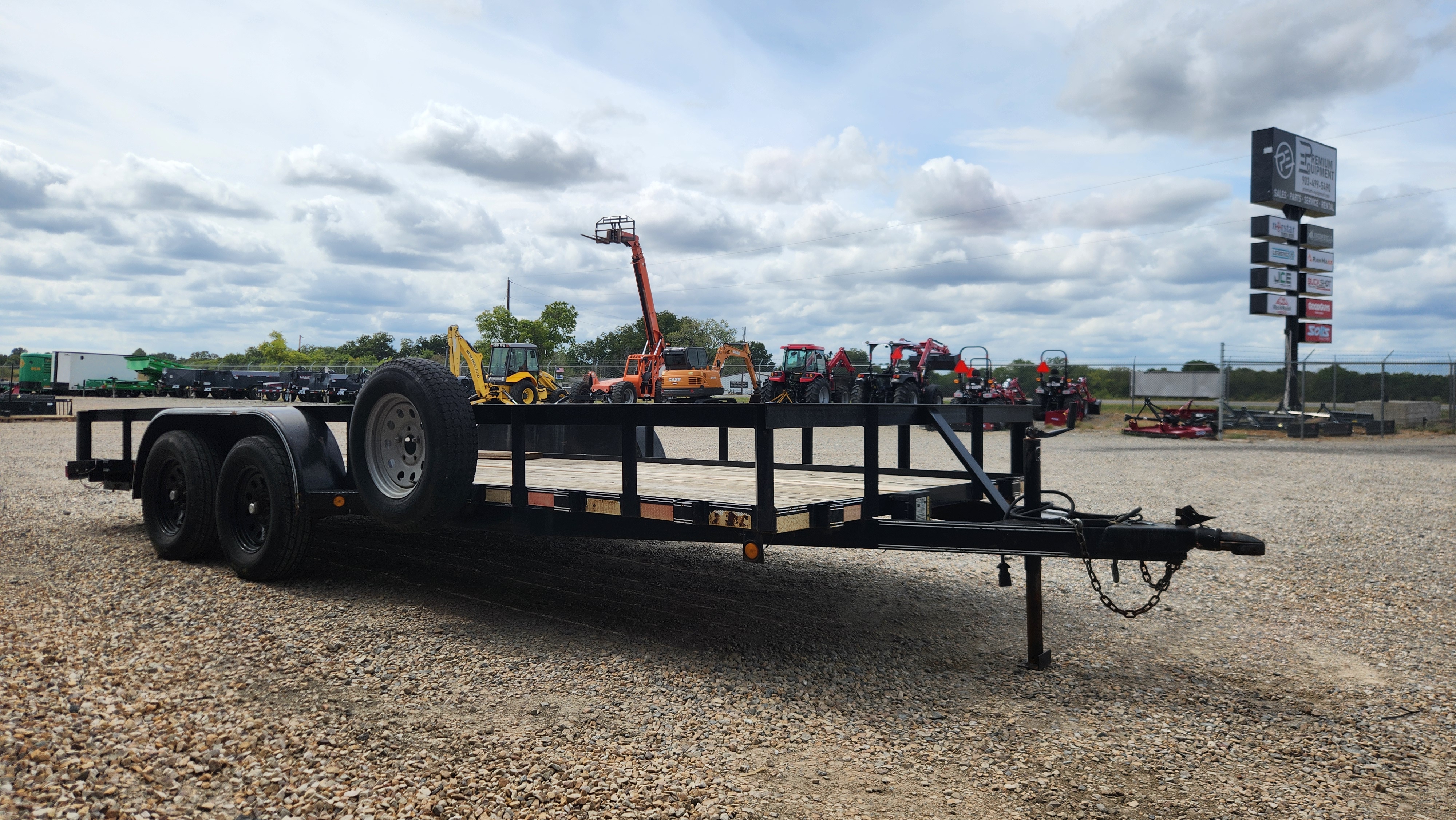 2019 Longhorn 77”x18’ Tandem Axle Utility Trailer Trailer