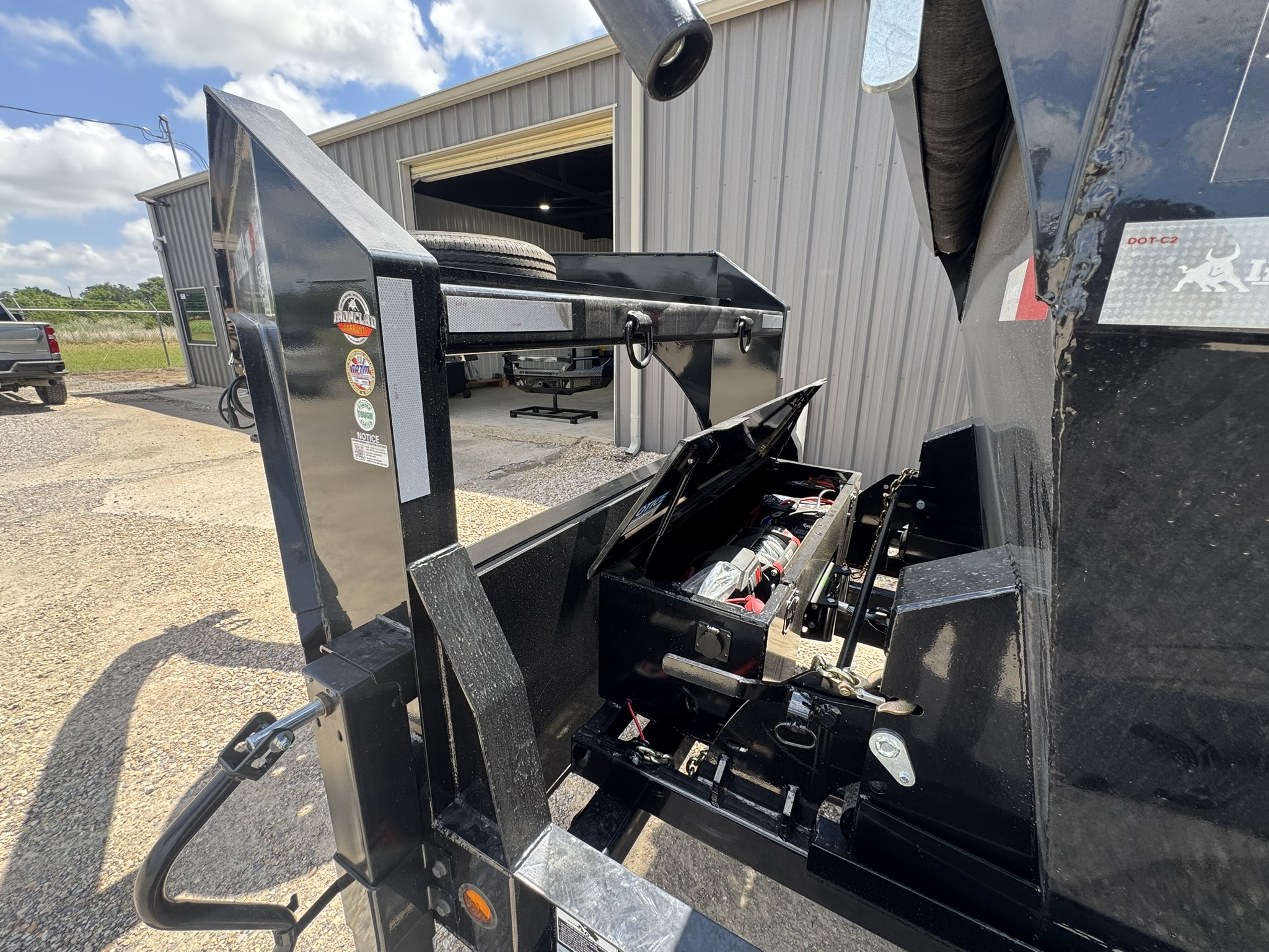 2027 Iron Bull Trailers 83"x16' 14k DBG Roll Off Dump Trailer Package with 3 Bins Trailer