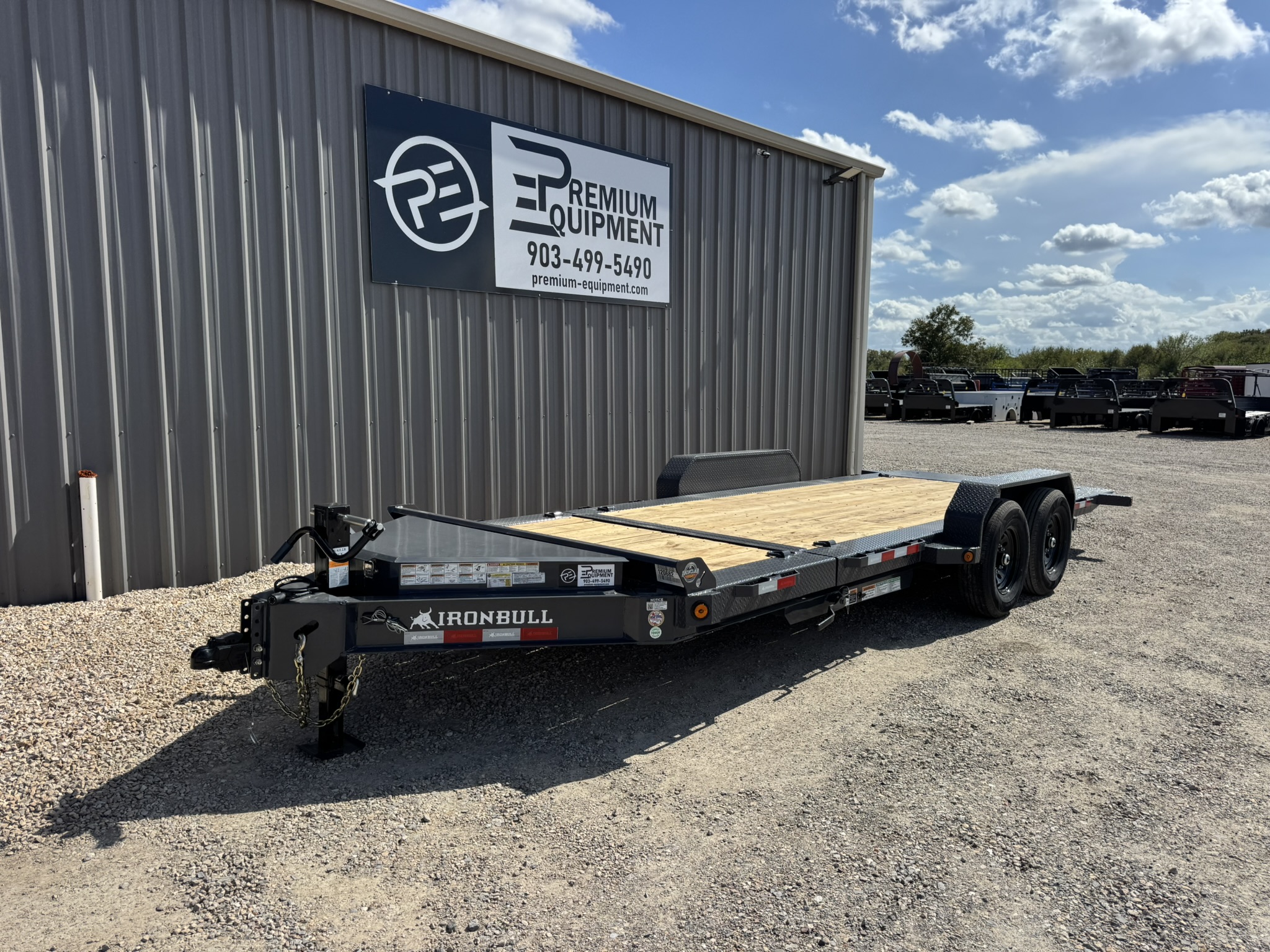 2027 Iron Bull Trailers 83"x20' 14K Gravity Tilt Equipment Trailer Trailer
