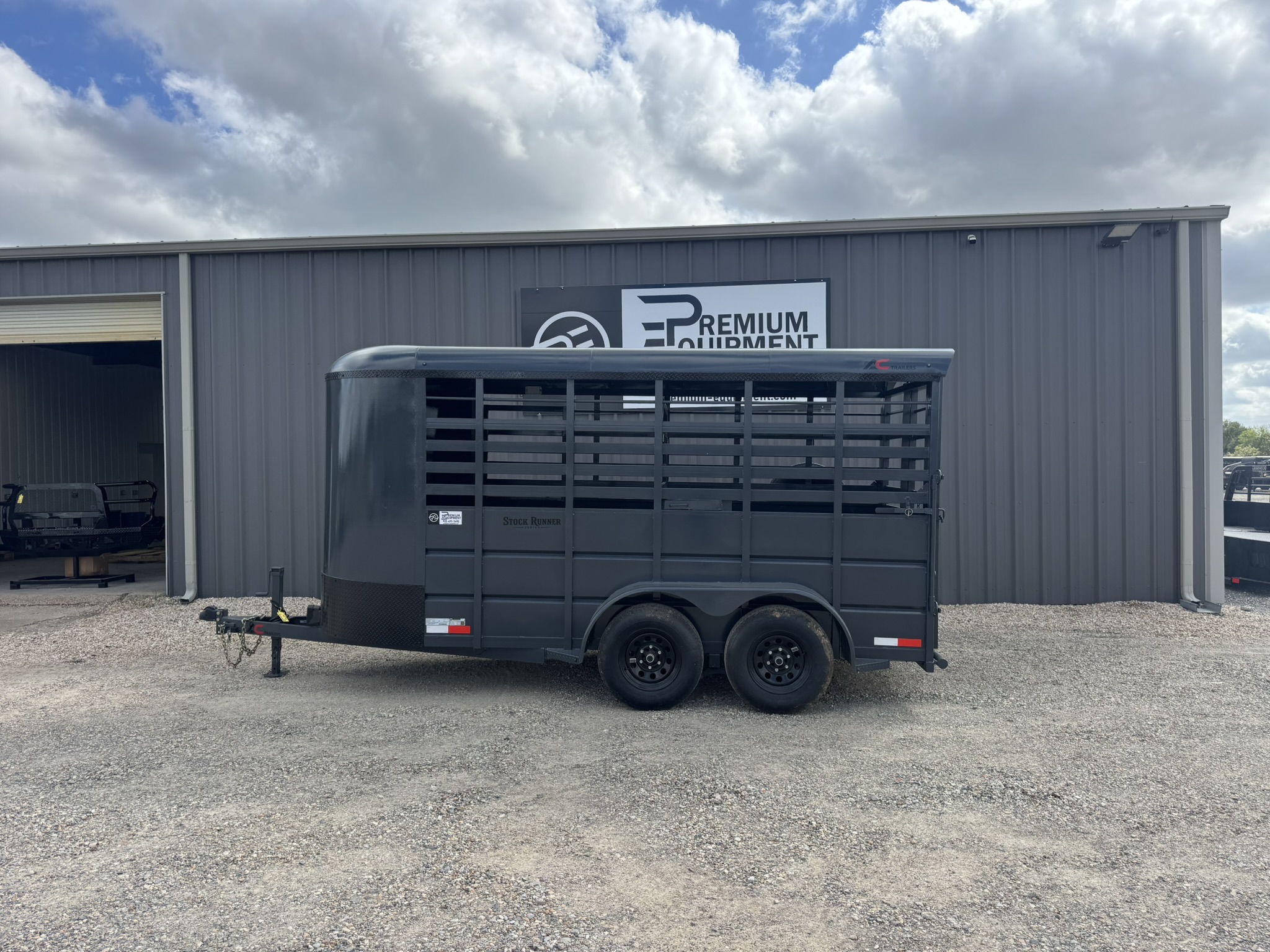 2026 AC Trailers Stock Runner 5’x14’ Bumper Pull Livestock Trailer Trailer