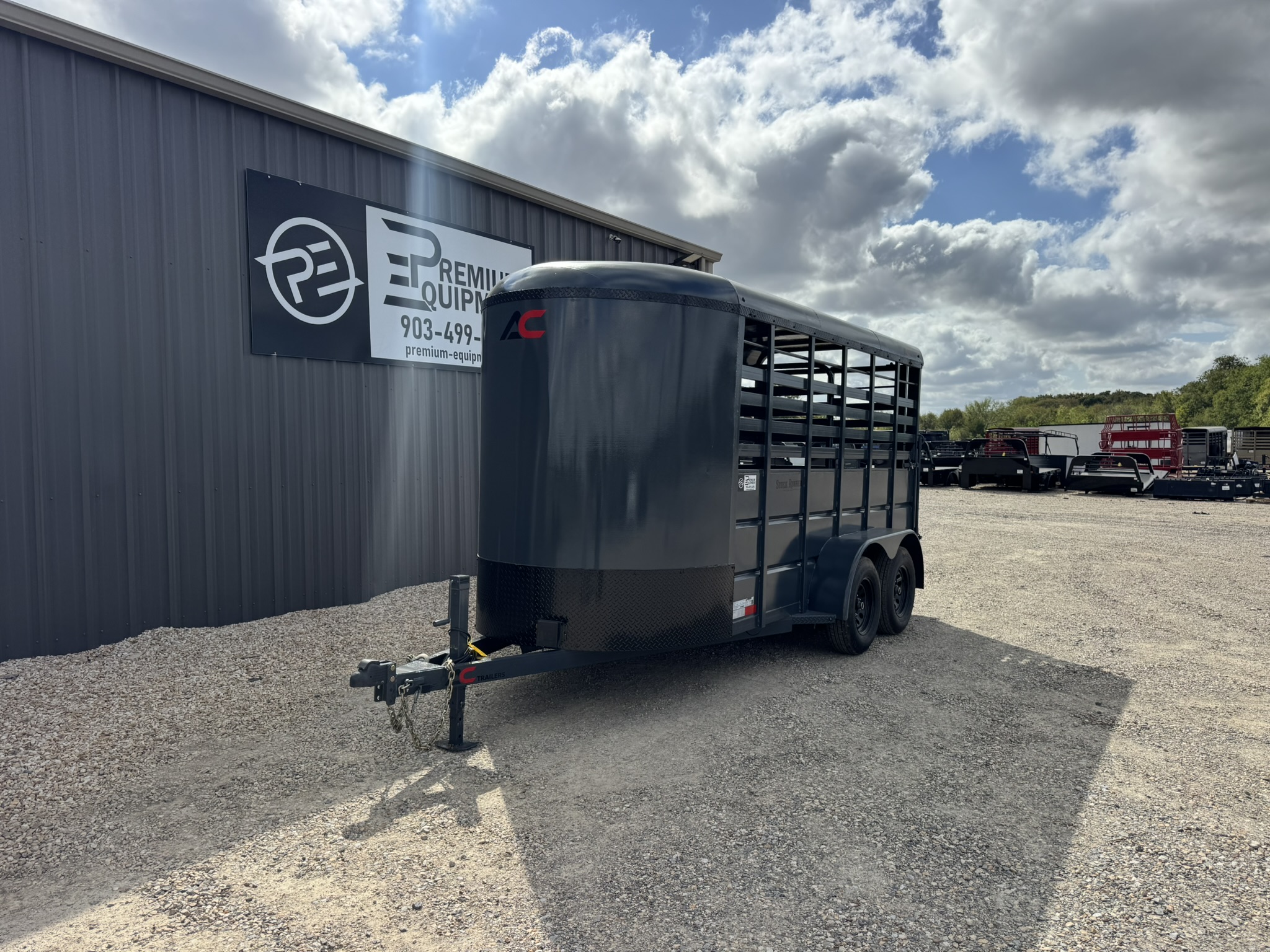 2026 AC Trailers Stock Runner 5’x14’ Bumper Pull Livestock Trailer Trailer