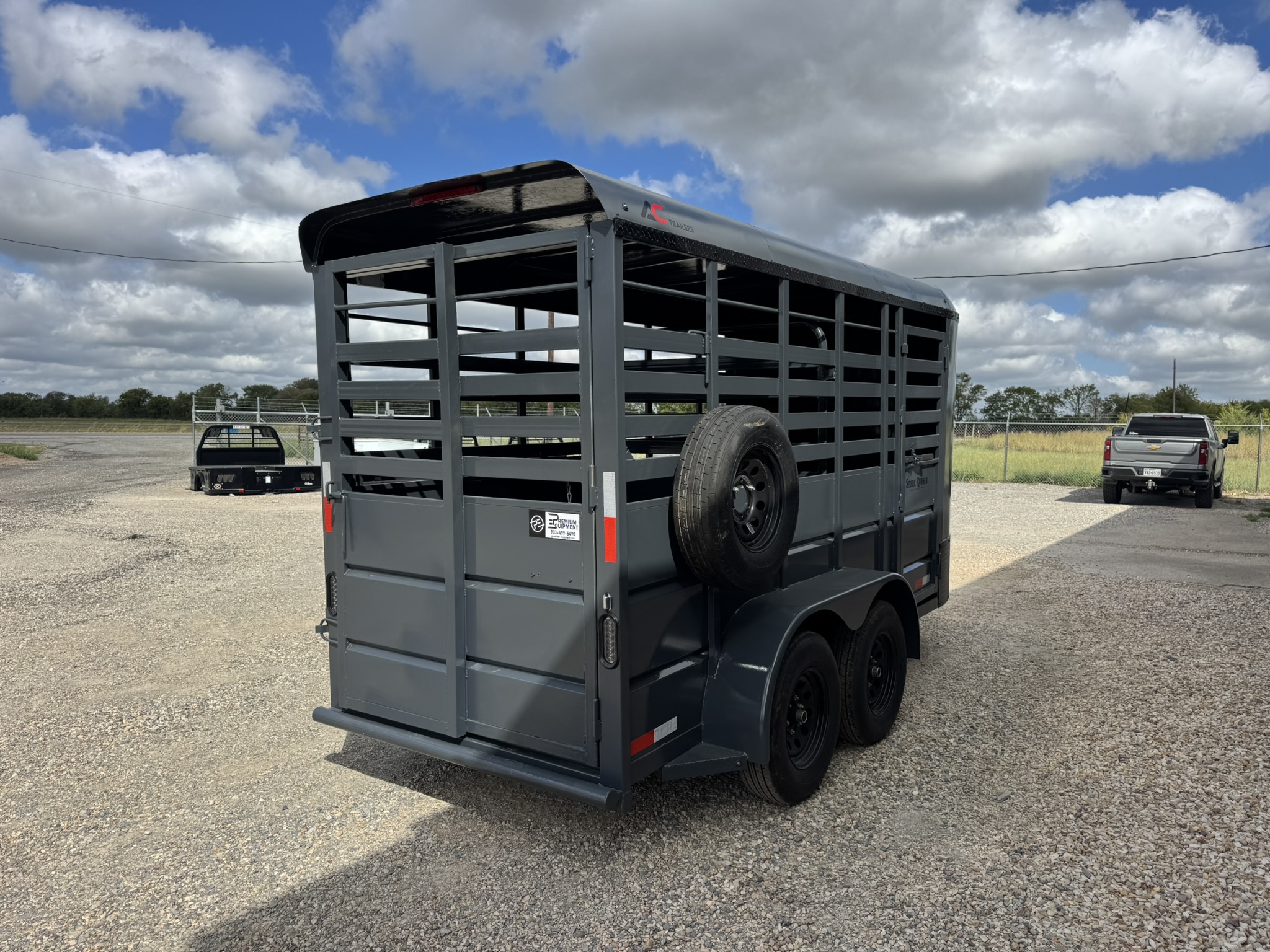 2026 AC Trailers Stock Runner 5’x14’ Bumper Pull Livestock Trailer Trailer