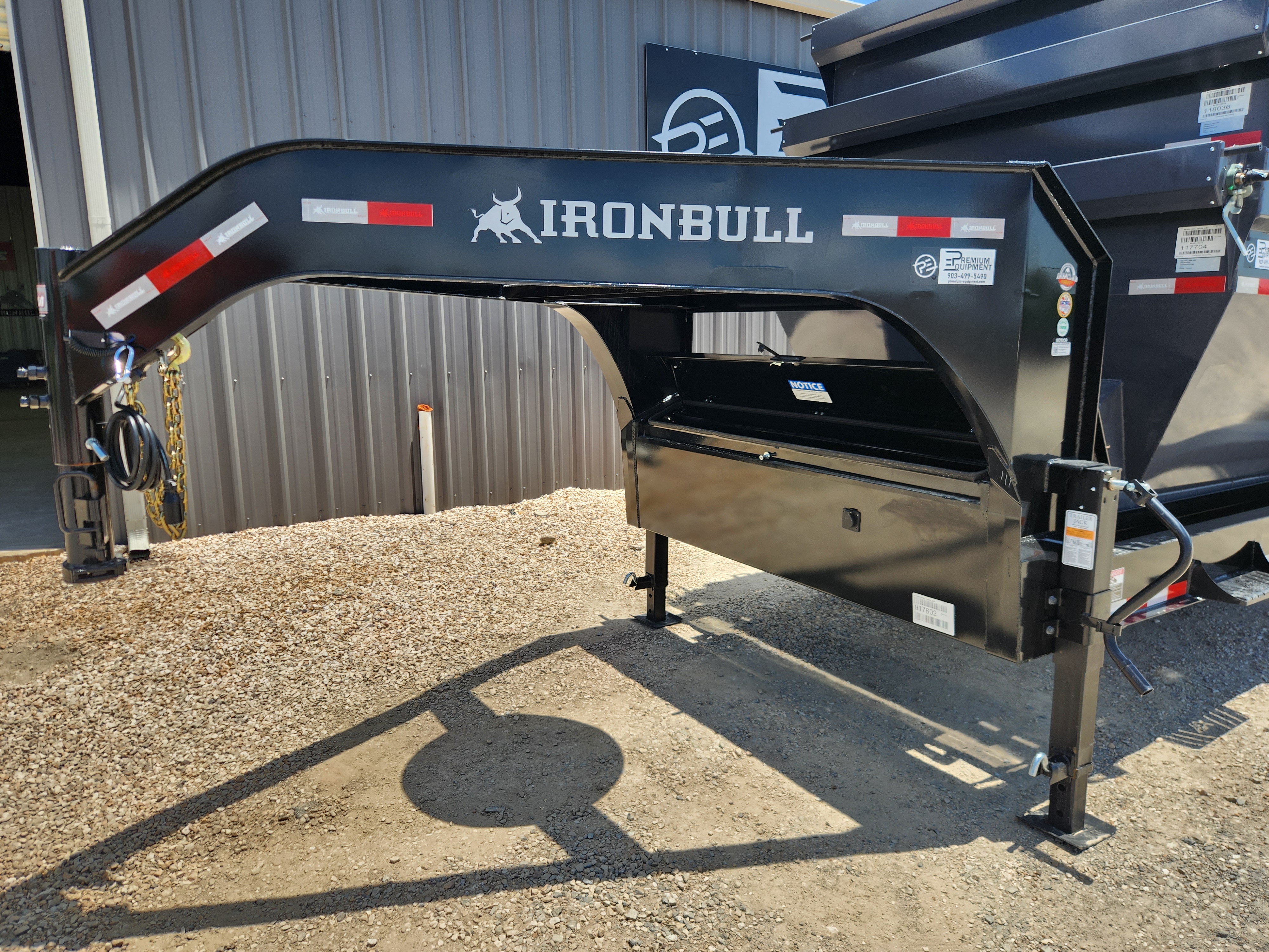 2027 Iron Bull Trailers 83"x20' DBG 16k Roll Off Dump Gooseneck Trailer Package with 3 Bins Trailer